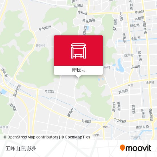 五峰山庄地图