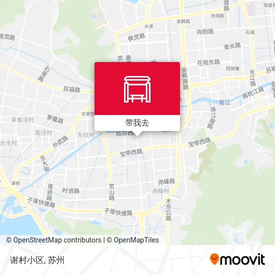 谢村小区地图