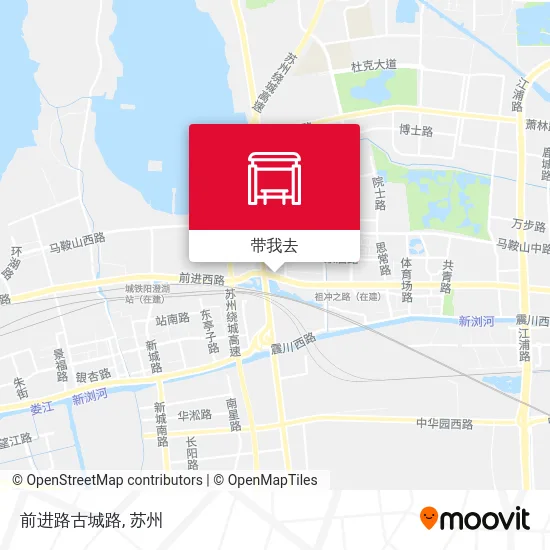 前进路古城路地图