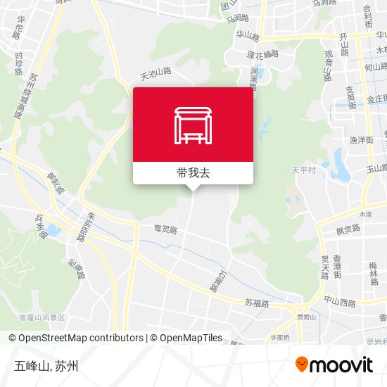 五峰山地图