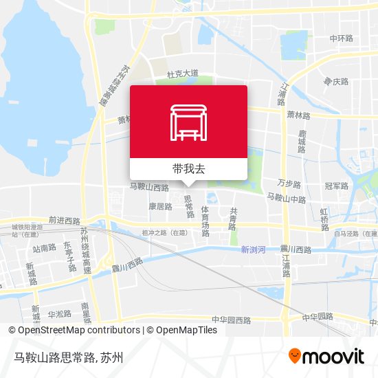 马鞍山路思常路地图