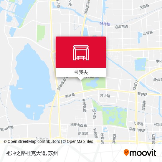 祖冲之路杜克大道地图