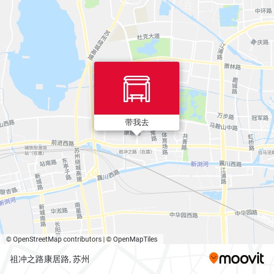 祖冲之路康居路地图