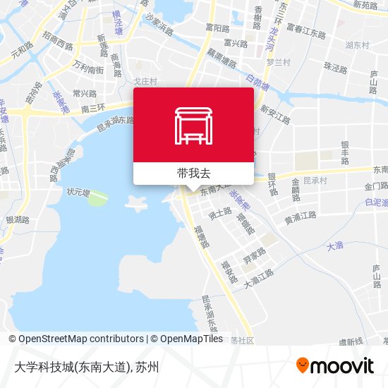 大学科技城(东南大道)地图