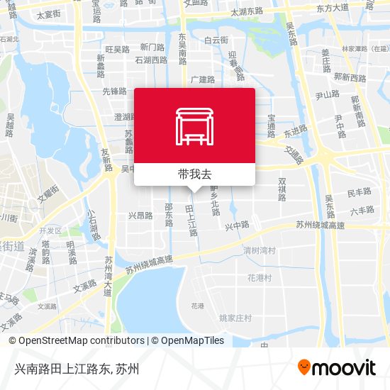 兴南路田上江路东地图