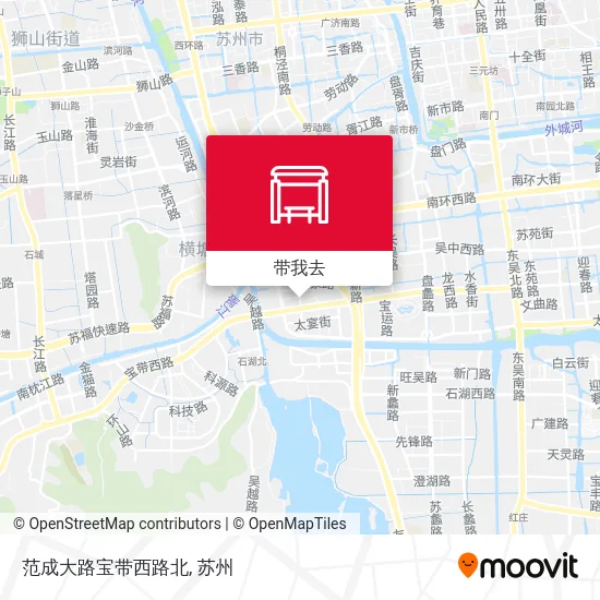 范成大路宝带西路北地图