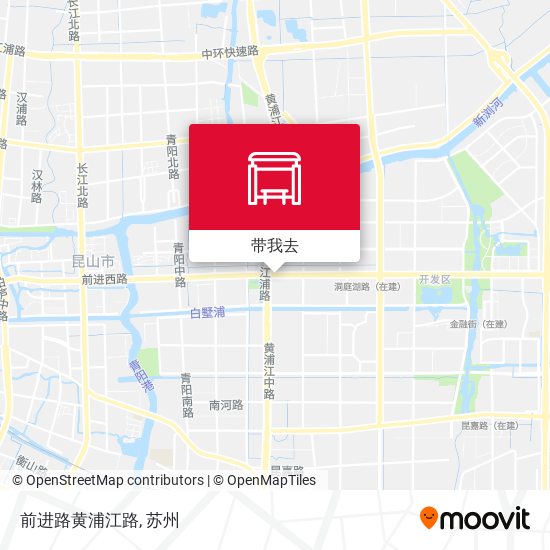 前进路黄浦江路地图