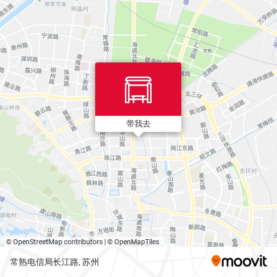 常熟电信局长江路地图