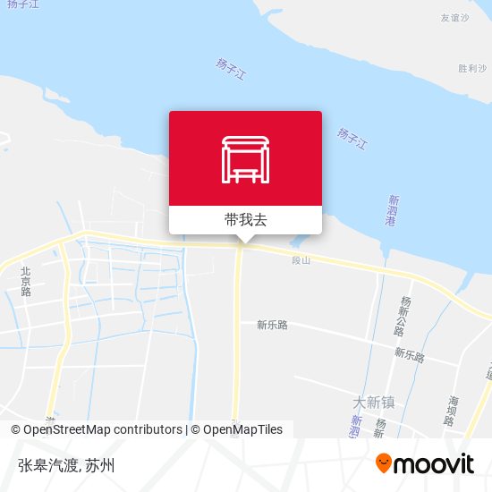 张皋汽渡地图