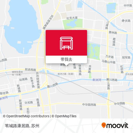 苇城路康居路地图