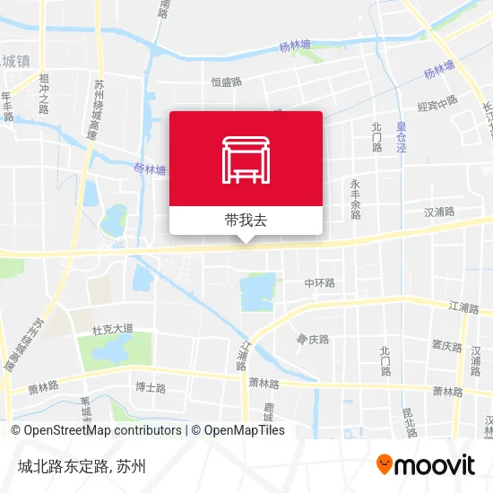 城北路东定路地图