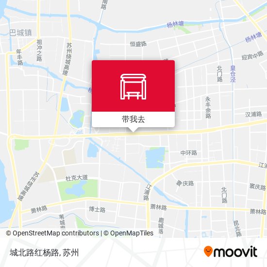 城北路红杨路地图