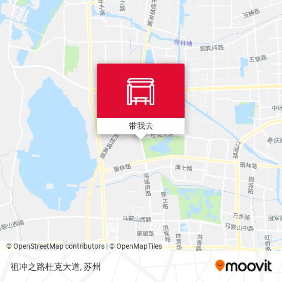 祖冲之路杜克大道地图