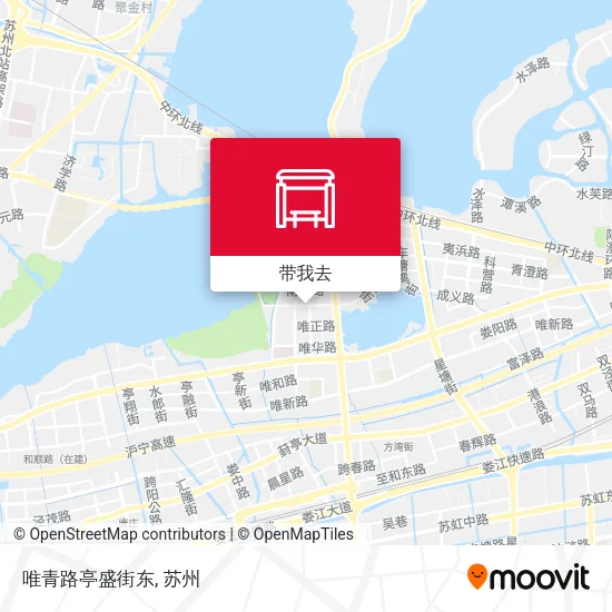 唯青路亭盛街东地图