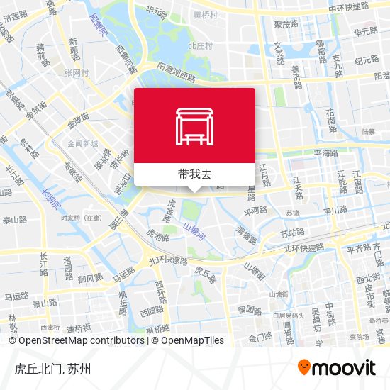 虎丘北门地图