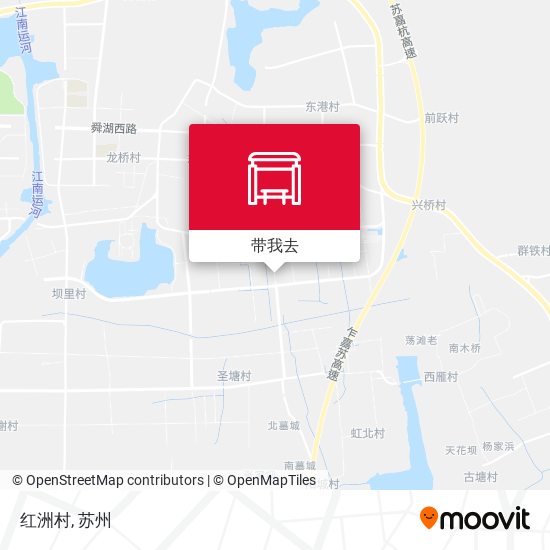 红洲村地图