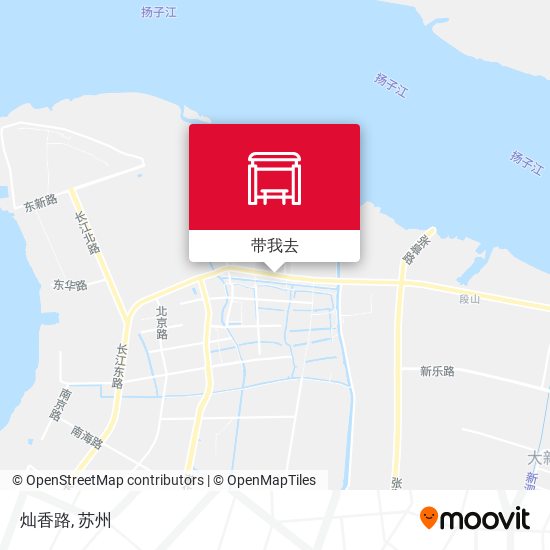 灿香路地图