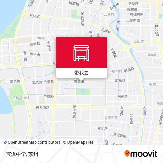 震泽中学地图