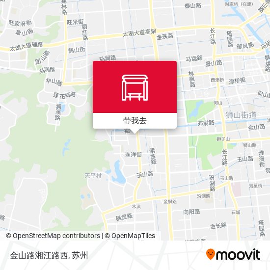 金山路湘江路西地图