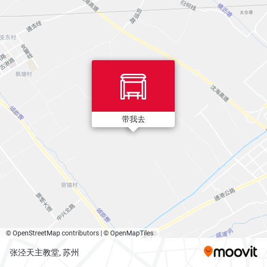 张泾天主教堂地图
