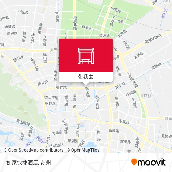 如家快捷酒店地图
