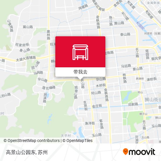 高景山公园东地图