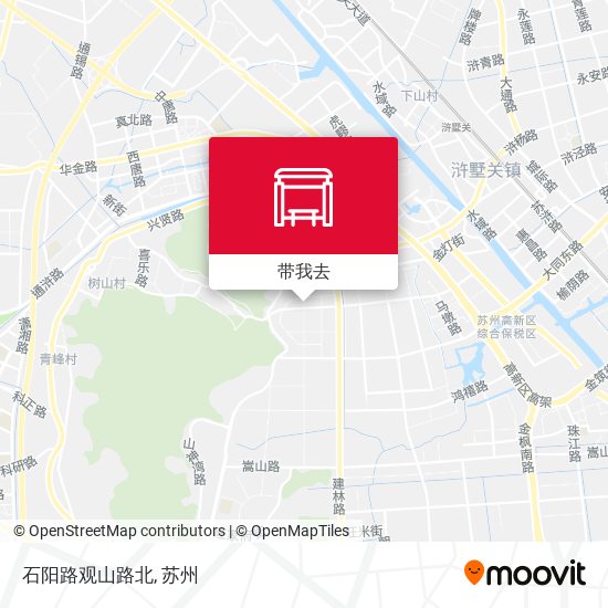 石阳路观山路北地图