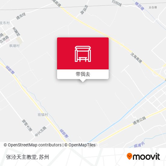 张泾天主教堂地图