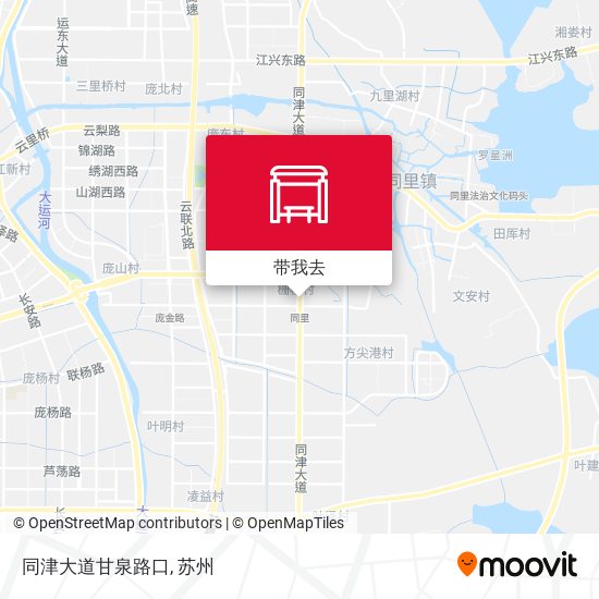 同津大道甘泉路口地图
