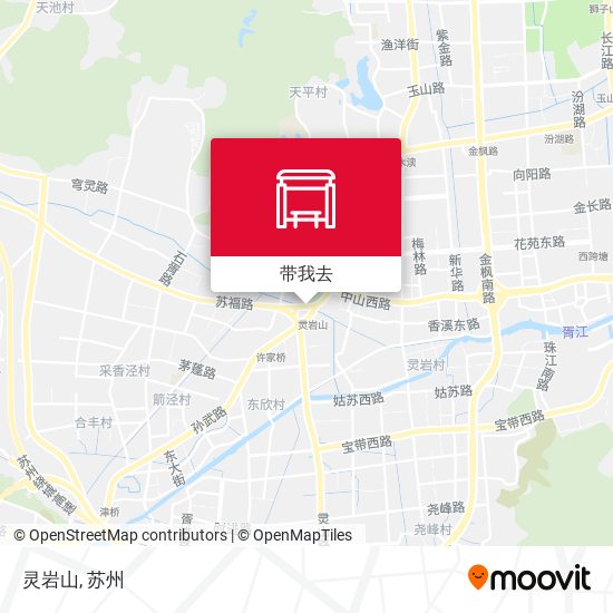 灵岩山地图