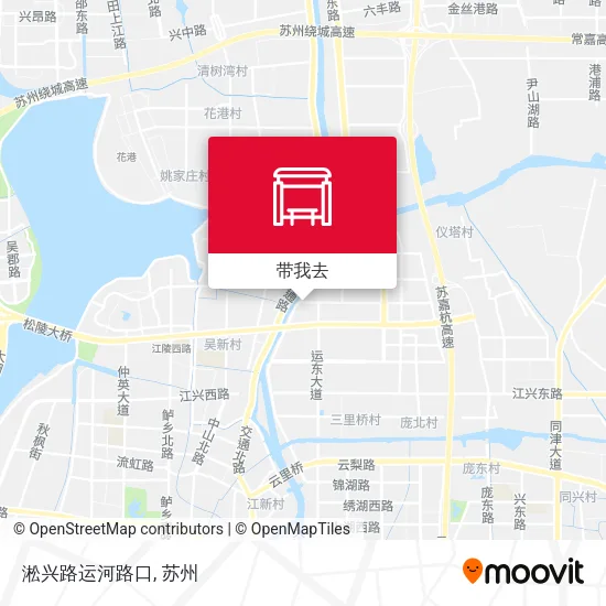 淞兴路运河路口地图