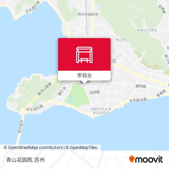 香山花园西地图