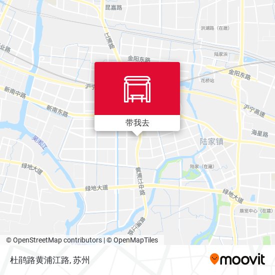 杜鹃路黄浦江路地图