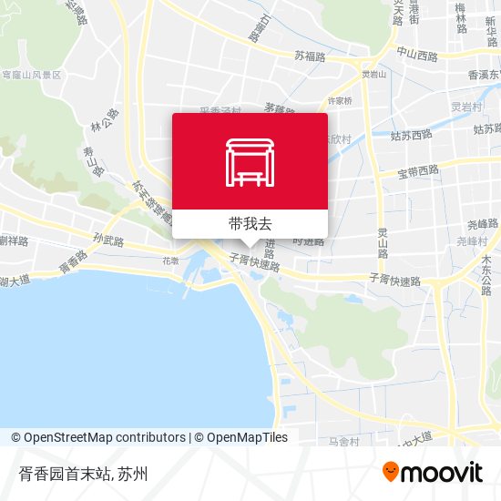 胥香园首末站地图