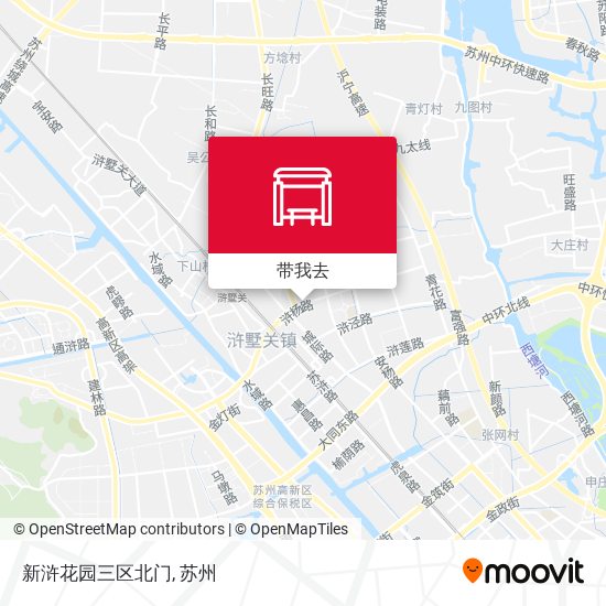 新浒花园三区北门地图