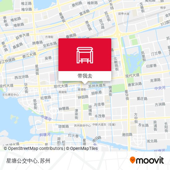 星塘公交中心地图