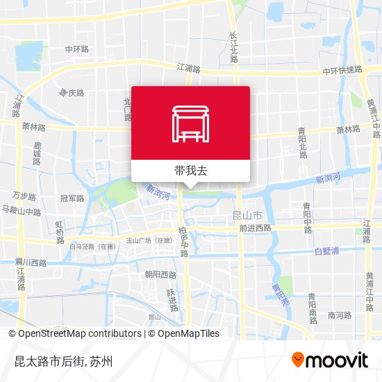 昆太路市后街地图