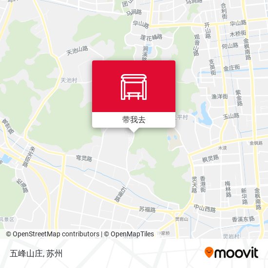 五峰山庄地图