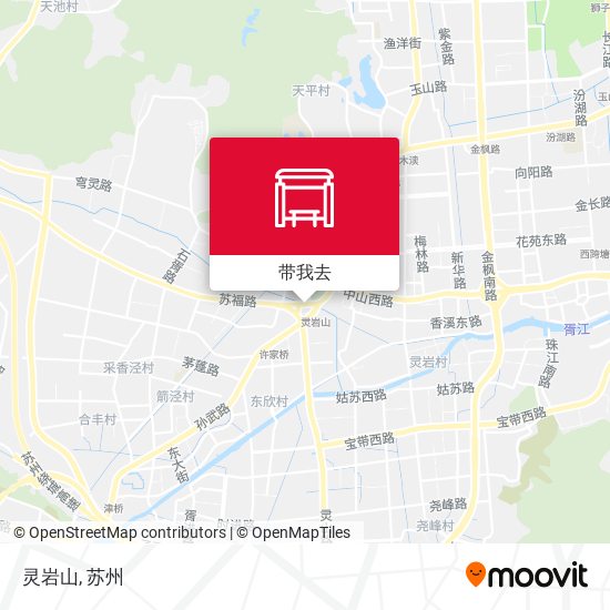 灵岩山地图