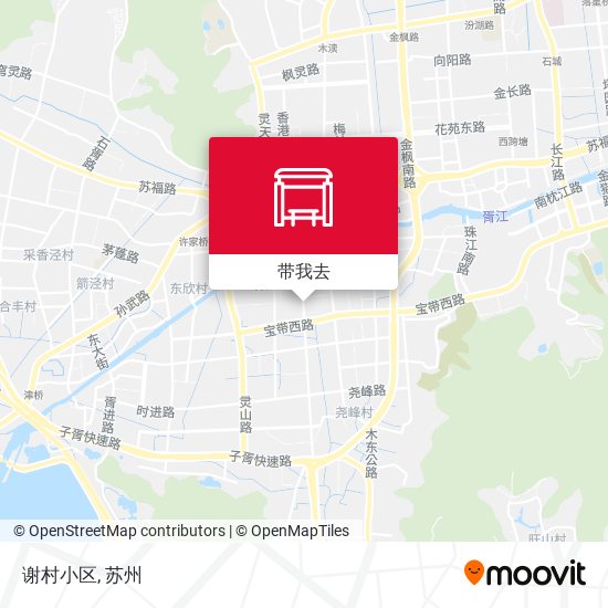 谢村小区地图