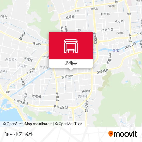 谢村小区地图