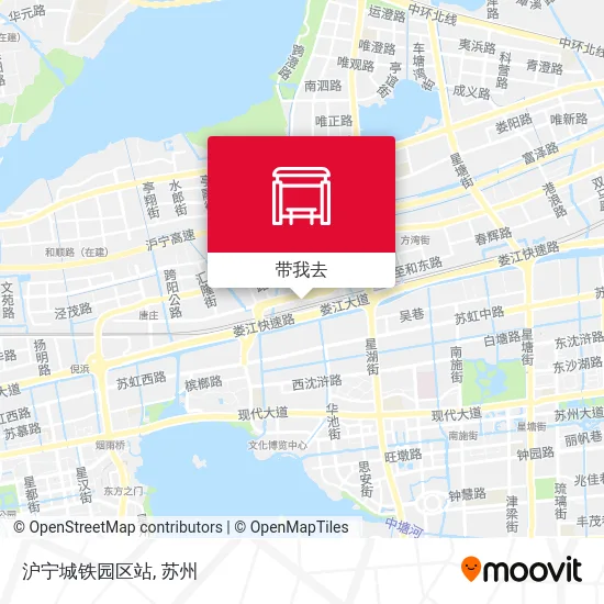 沪宁城铁园区站地图