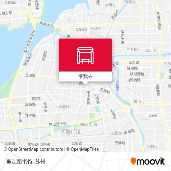 吴江图书馆地图