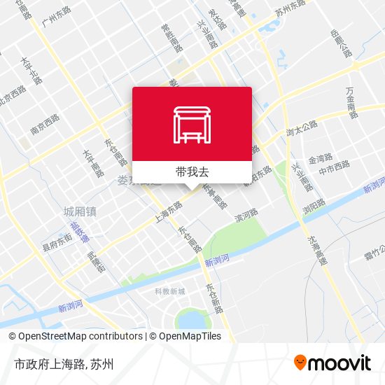市政府上海路地图