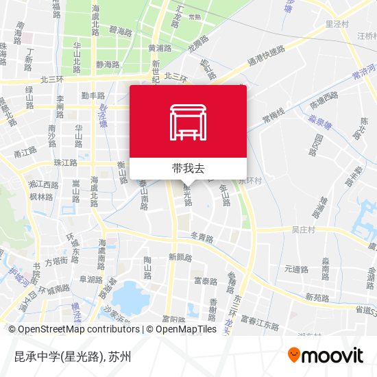 昆承中学(星光路)地图