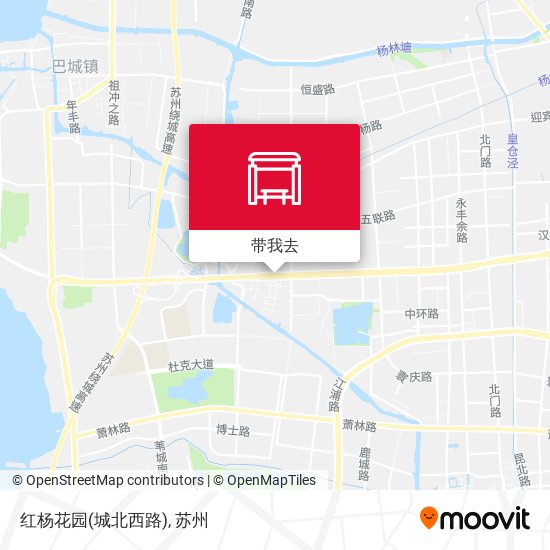 红杨花园(城北西路)地图