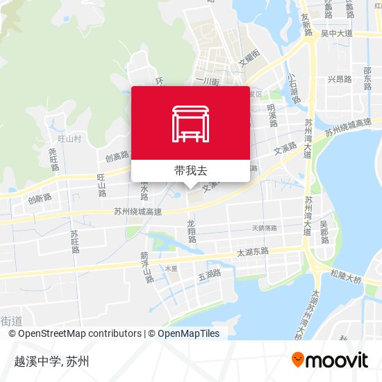 越溪中学地图