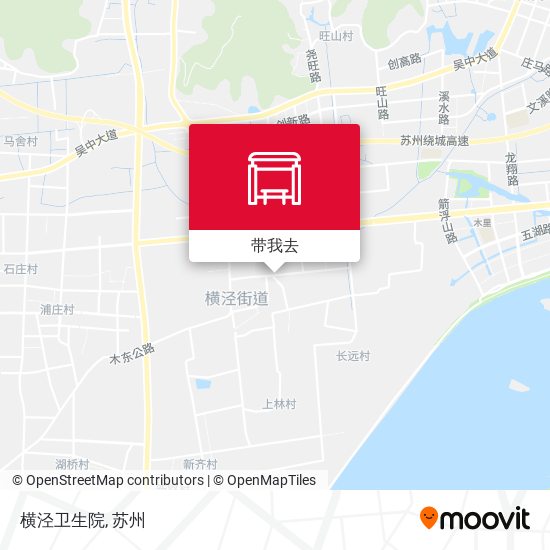 横泾卫生院地图