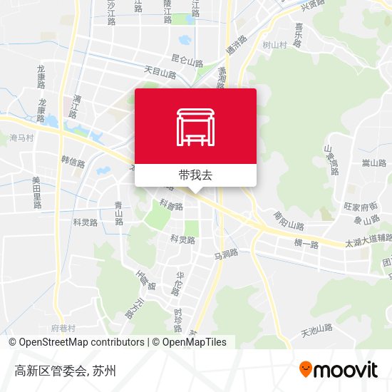 高新区管委会地图