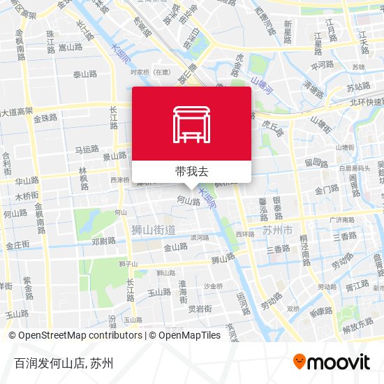 百润发何山店地图